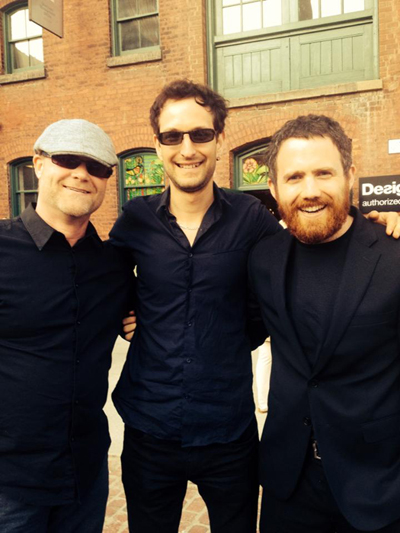 The Michael Schatte Band after their win at the 2015 Toronto Blues Society Talent Search.